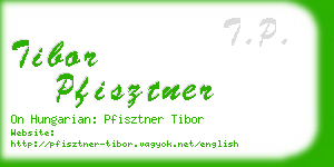 tibor pfisztner business card